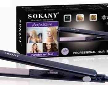 Sokany თმის გასასწორებელი უთო კერამიკული ფირფიტებით. თბილისი