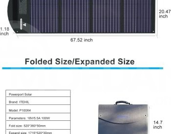 ITEHIL Solar Panel, 100W 18Volts. - მზის პანელი. თბილისი - photo 5