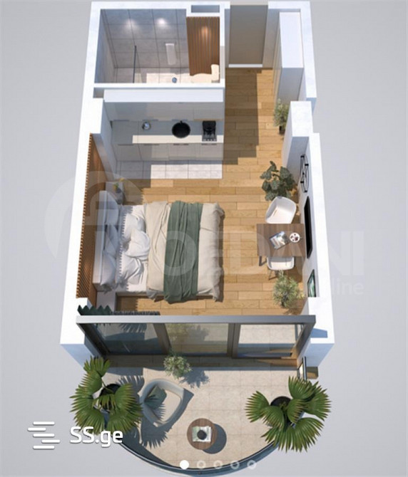 Продам 1-комн. квартиру 36.6м² 10/12 эт. Тбилиси - изображение 10