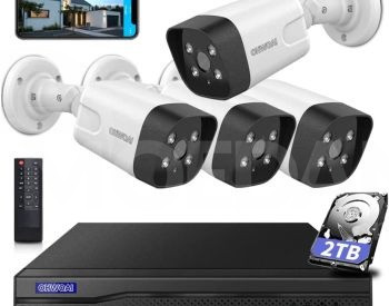 4K | 8.0MP | 2TB POE. Security Camera System Wired. თბილისი - photo 1