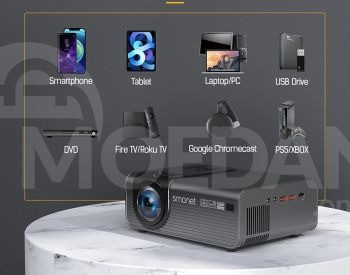 Movie Projector 4K, WIFI, Bluetooth, 9500 Lumens. - the best Tbilisi - photo 3