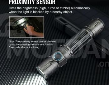 ОЛАЙТ Воин 3S. 2300 Люмен, IPX8 - 300M - Супер фонарик. Тбилиси - изображение 3