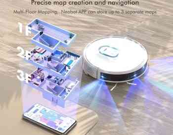 Робот-пылесос neabot Q11 - 4000 Па - ВЛАЖНАЯ / СУХАЯ Чистка - робот Тбилиси