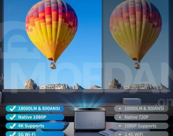 4K Projector WIFI / BLUETOOTH - პროექტორი თბილისი - photo 2