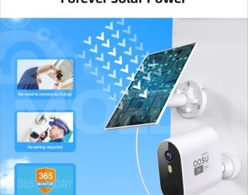 Solar Security Cameras Wireless Outdoor, 2K UHD. კამერა თბილისი - photo 2