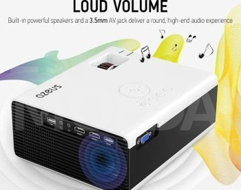 AZEUS 7600 Lux Mini Projector, 1080P (Projector) Tbilisi - photo 2