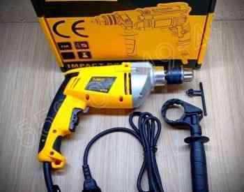 ელ. ბურღი ჩაქუჩით - DEWALT 1250W dreli თბილისი