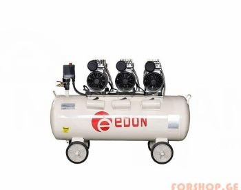 (1.75KW/100ლ) უხმო ჰაერის კომპრესორი EDON ED550 3-100L თბილისი - photo 1