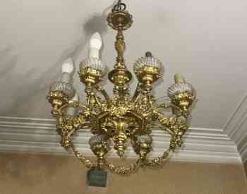 მოოქროვილი ბრინჯაოს ჭაღი თბილისი