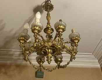 მოოქროვილი ბრინჯაოს ჭაღი თბილისი