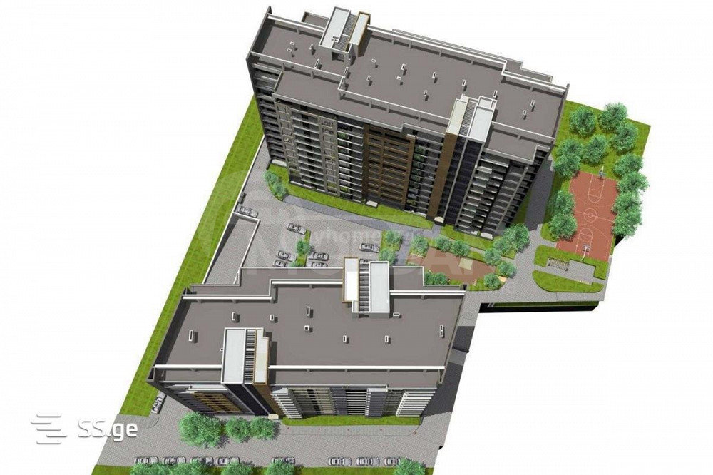 Apartments For Sale two-room 37м² 8/12 floor Tbilisi - photo 1