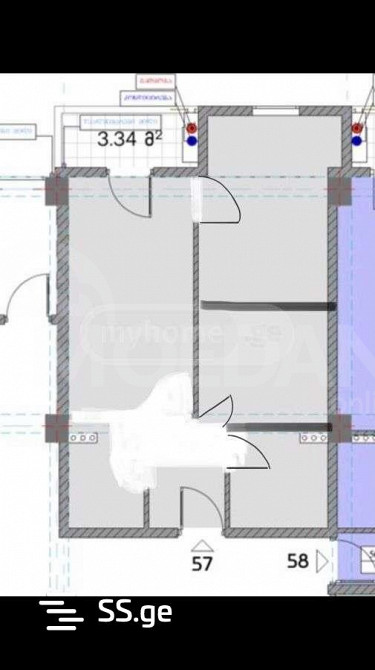 Apartments For Sale three-room 47м² 7/12 floor Tbilisi - photo 4