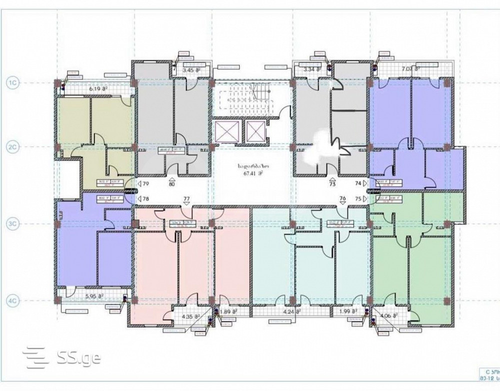 Apartments For Sale three-room 47м² 7/12 floor Tbilisi - photo 3