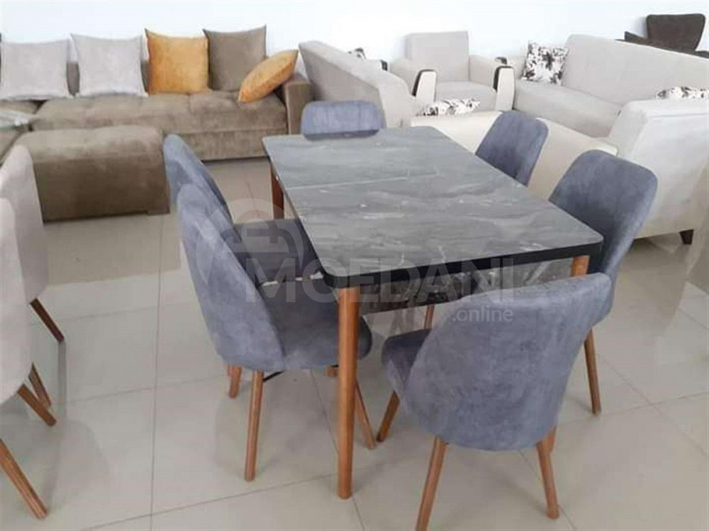 სამზარეულოს მაგიდა და სკამები თბილისი - photo 1