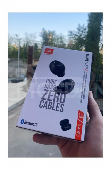 Кабели JBL HARMAN Pure Bass Zero Tune 115 TWS Hands Free Blu Тбилиси - изображение 1