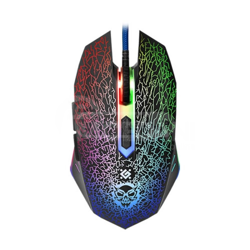 Мышь – Shock GM-110L Проводная игровая черная, 6 кнопок, 3200dpi Тбилиси - изображение 1