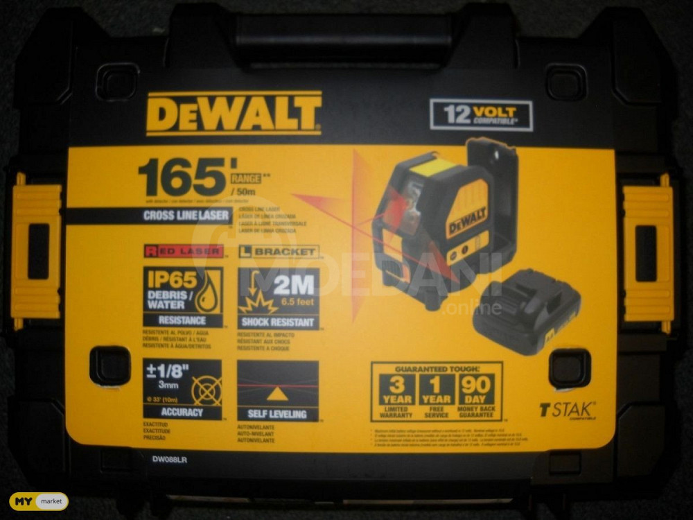 DEWALT 12V MAX Cross Line Laser, Red (DW088LR) თბილისი - photo 3