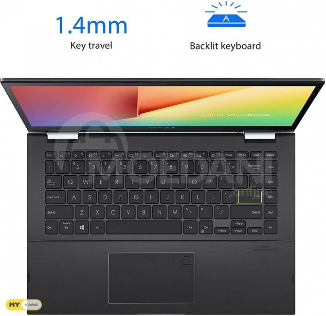 ASUS VivoBook Flip 14 Thin and Light 2-in-1 Laptop, თბილისი - photo 1