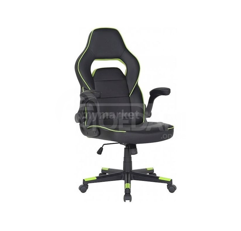 იყიდება საოფისე სავარძელი 2E GAMING Chair HEBI Black/Green თბილისი - photo 1