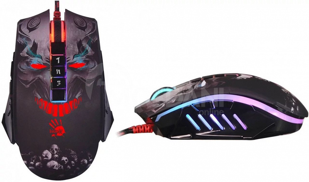 Bloody P85S (Skill) ИГРОВАЯ МЫШЬ С АНИМАЦИИ RGB Тбилиси - изображение 1