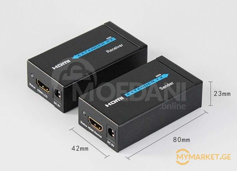 Удлинитель HDMI cat5e/6 60M Удлинитель HDMI на 60 метров Тбилиси - изображение 2