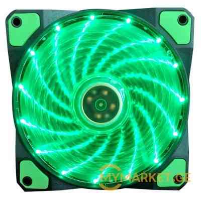 Aurora case fan 12c 15lights GREEN Тбилиси