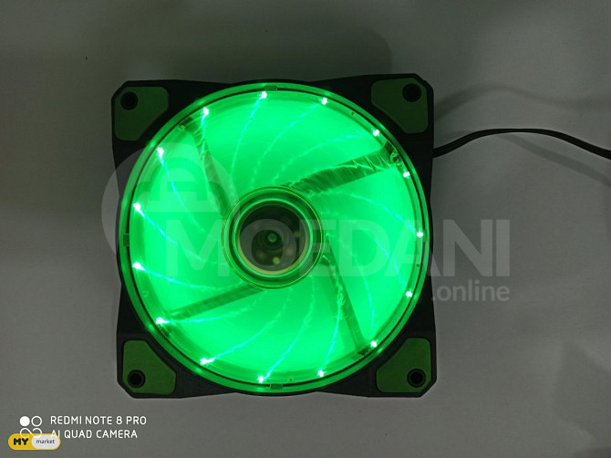 Aurora case fan 12c 15lights GREEN თბილისი - photo 1