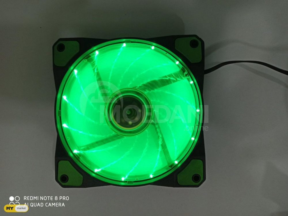 Aurora case fan 12c 15lights GREEN თბილისი - photo 1
