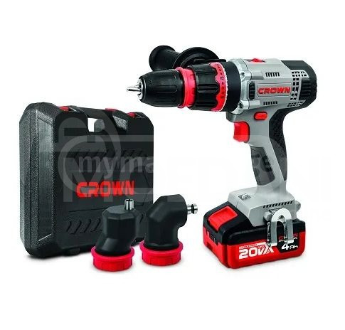 CROWN CT21076HQX-4 BMC - ელ.სახრახნისი 2x4Ah ელემენტით 20V M თბილისი - photo 1