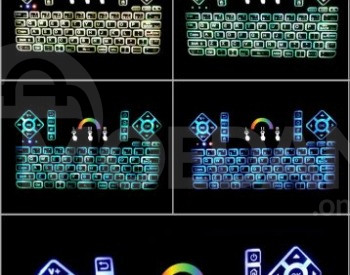 მინი კლავიატური 7 ფერიანი თბილისი - photo 5