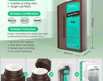 1 кг картридж для 3D-принтера, комплект смолы, разноцветный Тбилиси