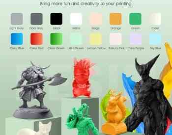 1 кг картридж для 3D-принтера, комплект смолы, разноцветный Тбилиси