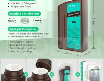 1kg 3D Printer cartrige Resin Bundle Multicolor თბილისი - photo 3