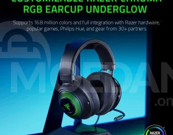 Razer Headset Kraken Gaming Headset RGB Razer ყურსასმენი თბილისი - photo 1