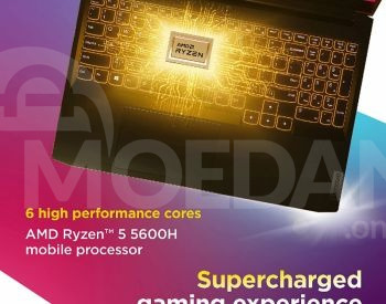 Игровой ноутбук Lenovo Ryzen 5 5600H с оперативной памятью 16 ГБ Тбилиси - изображение 2