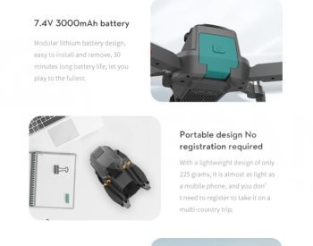 AE3 Pro Max GPS Drone 8K Dual EIS Camera 6Axis Gimbal დრონი თბილისი - photo 4