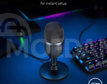 Razer Seiren X USB Streaming Microphone: Professional Grade - Built-in  Shock Mount - Supercardiod Pick-Up Pattern - Anodized Aluminum - Classic  Black