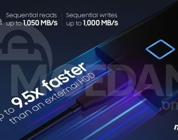 SAMSUNG T7 1 ТБ Touch Внешний твердотельный накопитель 1 ТБ SSD Тбилиси - изображение 3
