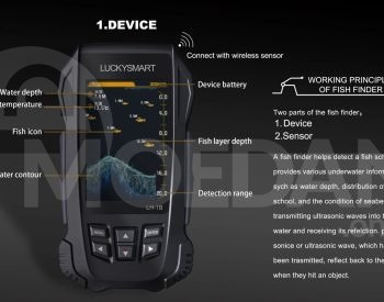 LUCKY LH-1B fish finder marine waterproof for kayak fishing თბილისი - photo 5