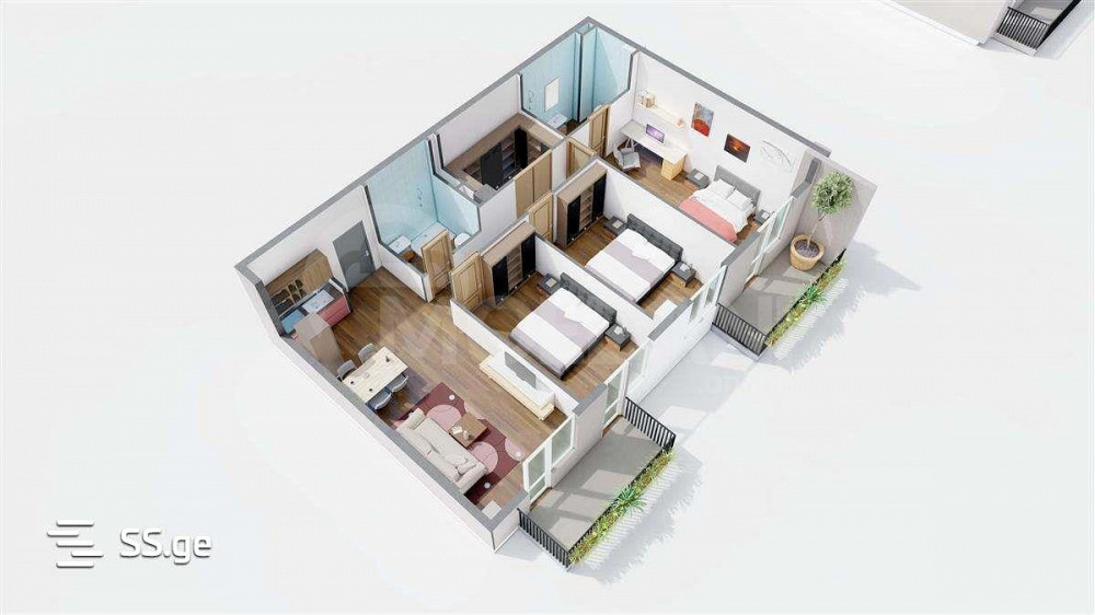 Продам 2-комн. квартиру 51.7м² 9/12 эт. Тбилиси - изображение 1