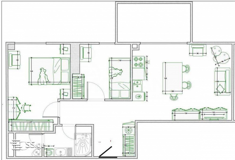 Apartments For Sale three-room 70м² 10/15 floor Tbilisi - photo 3