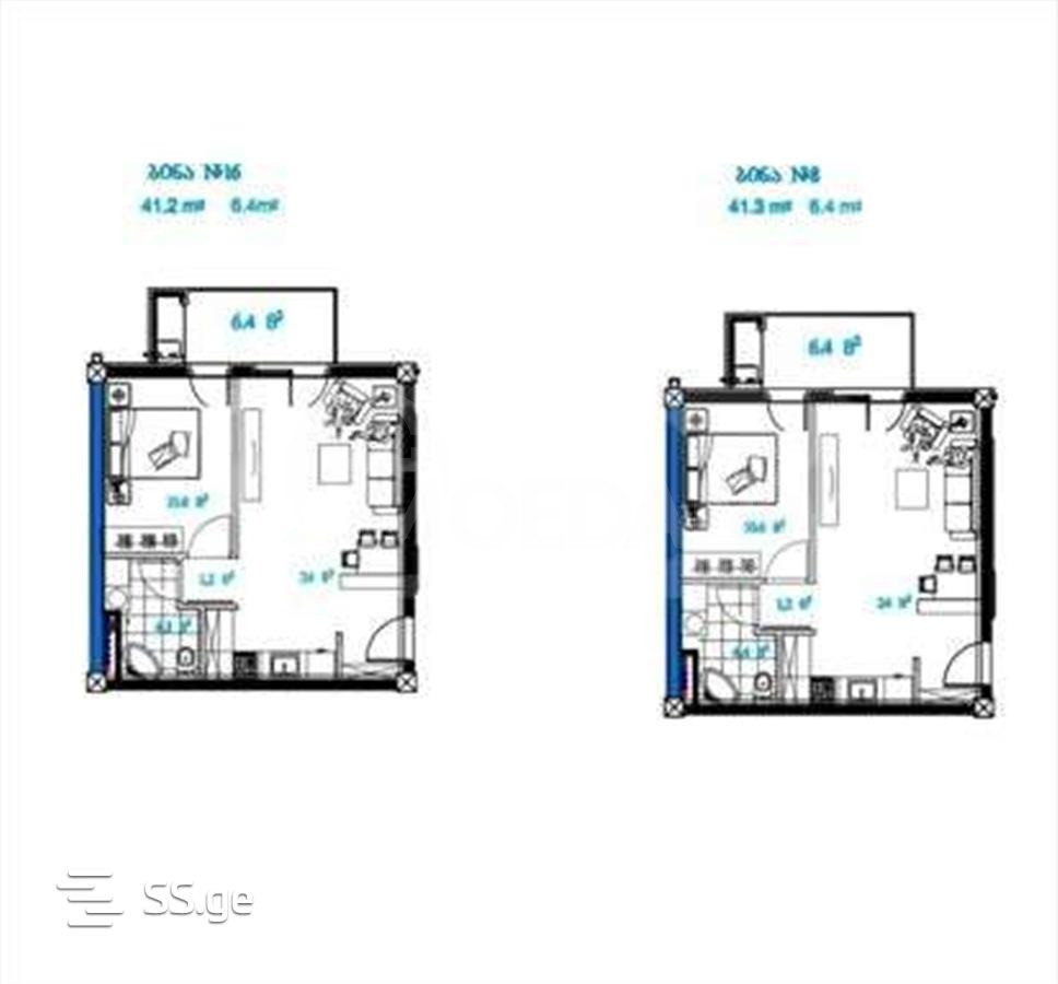 Apartments For Sale three-room 62м² 2/8 floor Tbilisi - photo 8