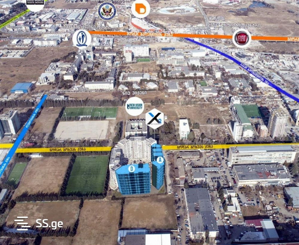 Apartments For Sale two-room 58.7м² 2/19 floor Tbilisi - photo 6