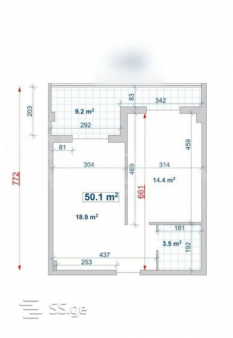 Продам 2-комн. квартиру 50.1м² 5/6 эт. Тбилиси - изображение 6