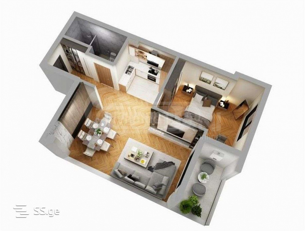 Продам 2-комн. квартиру 50м² 15/17 эт. Тбилиси - изображение 2