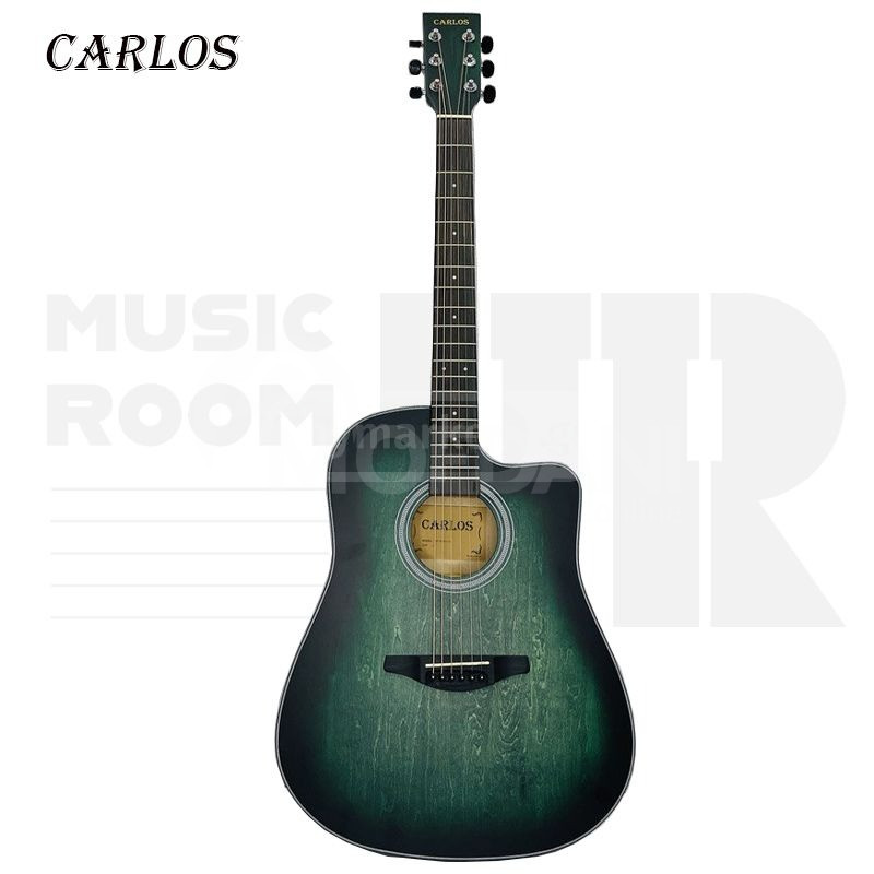 Акустическая гитара CARLOS AF-H00LC-41 Зеленый Тбилиси - изображение 1