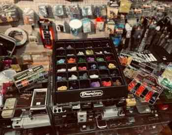 Great selection of Dunlop mediators at Musicroom Tbilisi