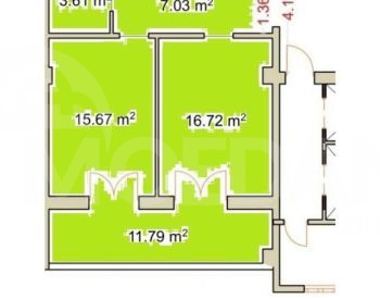 Продам 2-комн. квартиру 55м² 15/15 эт. Тбилиси - изображение 5