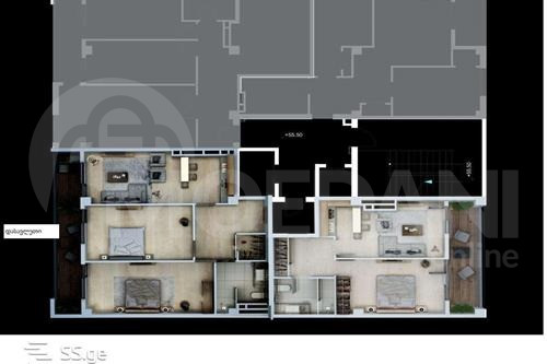 Продам 4-комн. квартиру 160.2м² 8/18 эт. Тбилиси - изображение 4