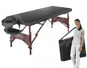 მასაჟის მაგიდა პროფესიონალური (დასაკეცი )ხის ფეხზე. თბილისი - photo 1